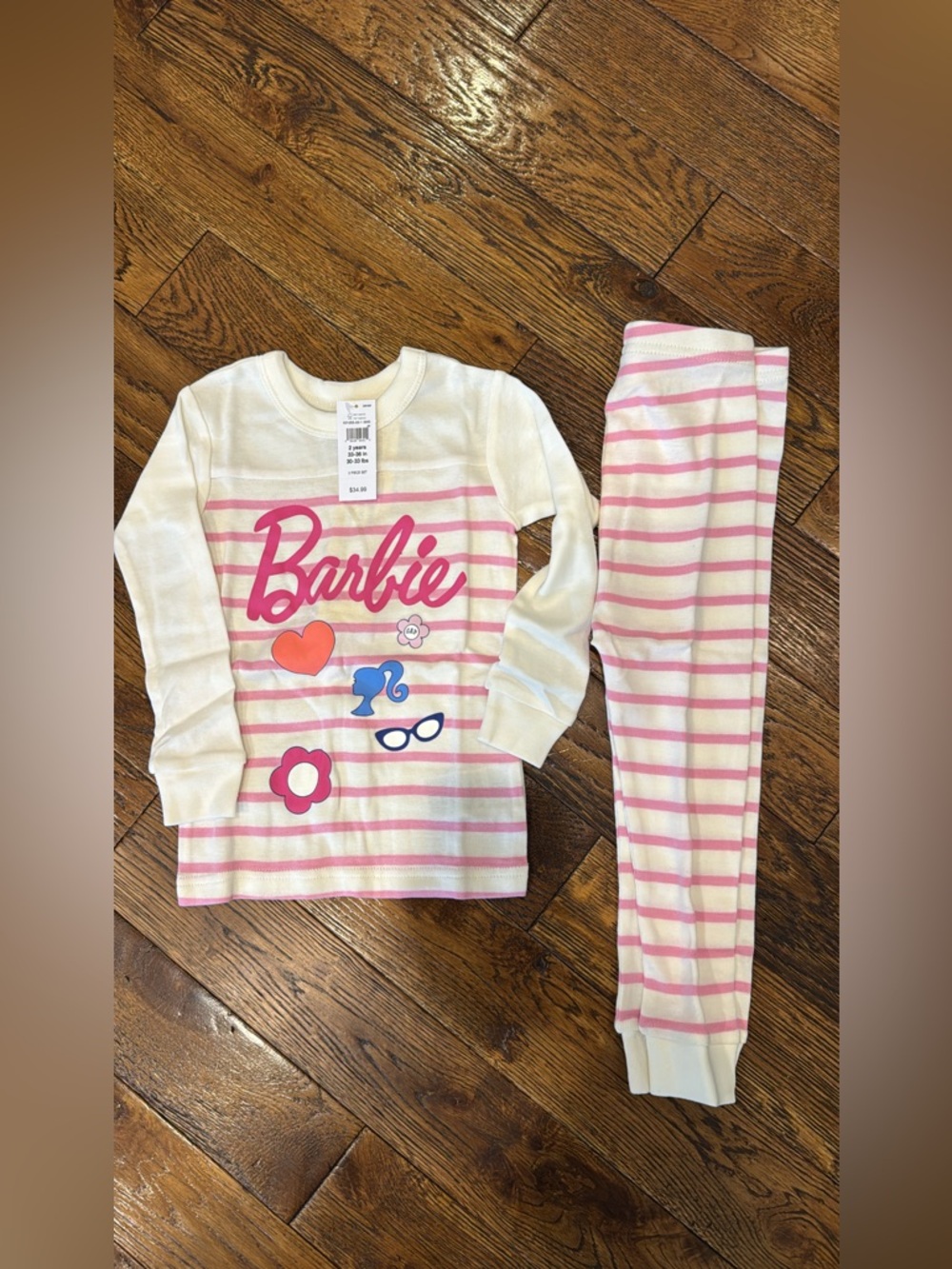 NWT Gap Kids Toddler Girls Barbie 2pc Pajama Set